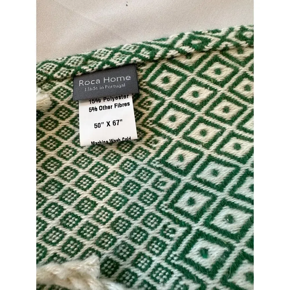 Rocco home oversize throw made in Portugal 50” x 67”
